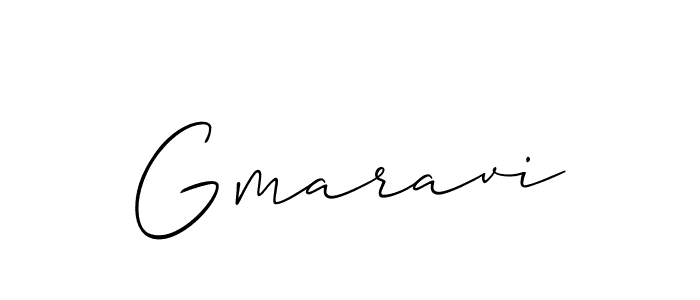 How to make Gmaravi name signature. Use Allison_Script style for creating short signs online. This is the latest handwritten sign. Gmaravi signature style 2 images and pictures png