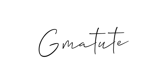 Gmatute stylish signature style. Best Handwritten Sign (Allison_Script) for my name. Handwritten Signature Collection Ideas for my name Gmatute. Gmatute signature style 2 images and pictures png