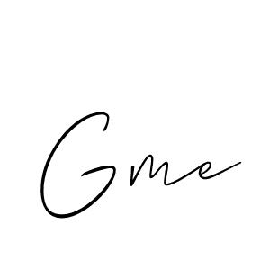You should practise on your own different ways (Allison_Script) to write your name (Gme) in signature. don't let someone else do it for you. Gme signature style 2 images and pictures png