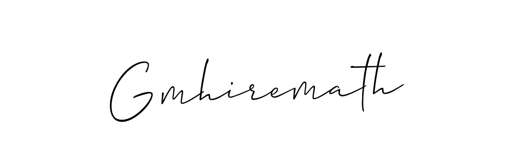 Gmhiremath stylish signature style. Best Handwritten Sign (Allison_Script) for my name. Handwritten Signature Collection Ideas for my name Gmhiremath. Gmhiremath signature style 2 images and pictures png