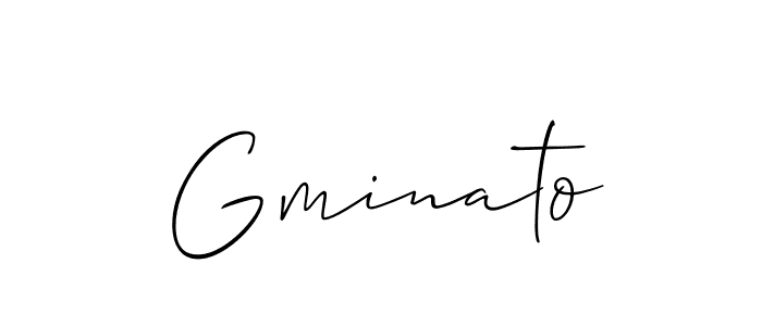 if you are searching for the best signature style for your name Gminato. so please give up your signature search. here we have designed multiple signature styles  using Allison_Script. Gminato signature style 2 images and pictures png