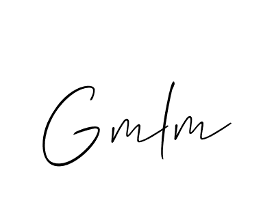 Make a beautiful signature design for name Gmlm. Use this online signature maker to create a handwritten signature for free. Gmlm signature style 2 images and pictures png