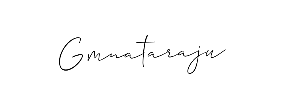 Use a signature maker to create a handwritten signature online. With this signature software, you can design (Allison_Script) your own signature for name Gmnataraju. Gmnataraju signature style 2 images and pictures png