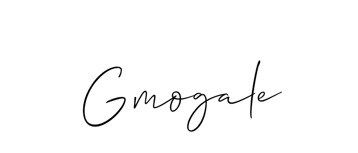 if you are searching for the best signature style for your name Gmogale. so please give up your signature search. here we have designed multiple signature styles  using Allison_Script. Gmogale signature style 2 images and pictures png