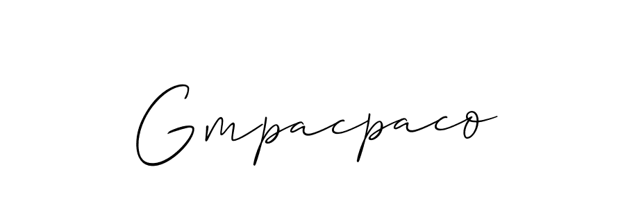 Gmpacpaco stylish signature style. Best Handwritten Sign (Allison_Script) for my name. Handwritten Signature Collection Ideas for my name Gmpacpaco. Gmpacpaco signature style 2 images and pictures png