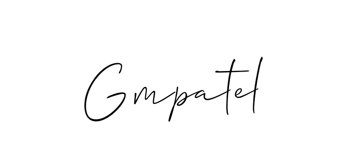 Also we have Gmpatel name is the best signature style. Create professional handwritten signature collection using Allison_Script autograph style. Gmpatel signature style 2 images and pictures png