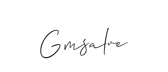 Gmsalve stylish signature style. Best Handwritten Sign (Allison_Script) for my name. Handwritten Signature Collection Ideas for my name Gmsalve. Gmsalve signature style 2 images and pictures png