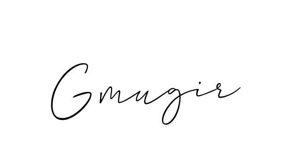 Design your own signature with our free online signature maker. With this signature software, you can create a handwritten (Allison_Script) signature for name Gmugir. Gmugir signature style 2 images and pictures png