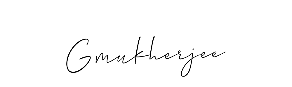 Design your own signature with our free online signature maker. With this signature software, you can create a handwritten (Allison_Script) signature for name Gmukherjee. Gmukherjee signature style 2 images and pictures png