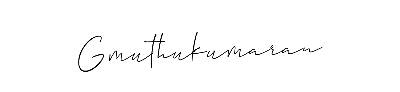 Design your own signature with our free online signature maker. With this signature software, you can create a handwritten (Allison_Script) signature for name Gmuthukumaran. Gmuthukumaran signature style 2 images and pictures png