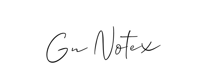 Also You can easily find your signature by using the search form. We will create Gn Notex name handwritten signature images for you free of cost using Allison_Script sign style. Gn Notex signature style 2 images and pictures png