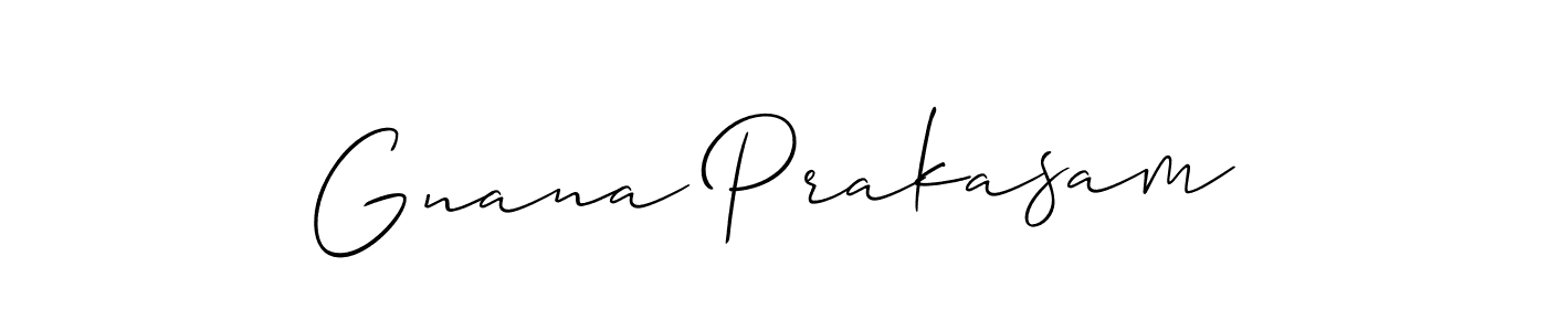 How to Draw Gnana Prakasam signature style? Allison_Script is a latest design signature styles for name Gnana Prakasam. Gnana Prakasam signature style 2 images and pictures png