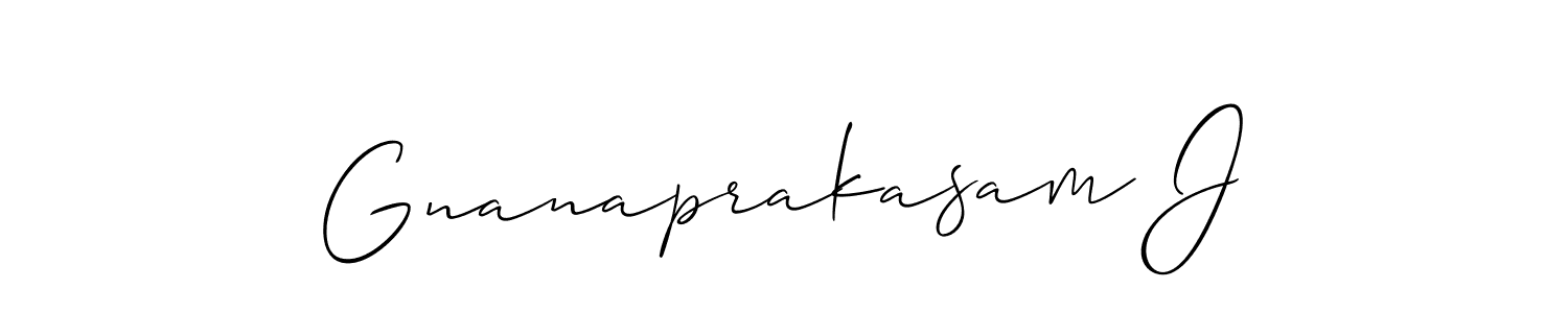 Once you've used our free online signature maker to create your best signature Allison_Script style, it's time to enjoy all of the benefits that Gnanaprakasam J name signing documents. Gnanaprakasam J signature style 2 images and pictures png