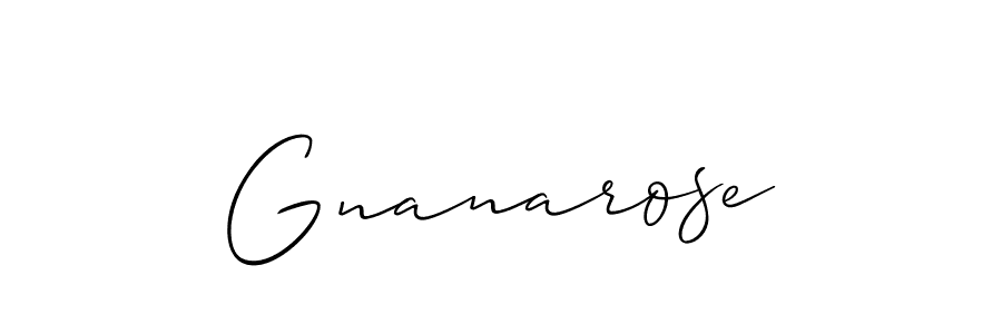 Also You can easily find your signature by using the search form. We will create Gnanarose name handwritten signature images for you free of cost using Allison_Script sign style. Gnanarose signature style 2 images and pictures png