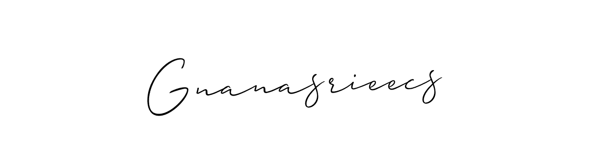 It looks lik you need a new signature style for name Gnanasrieecs. Design unique handwritten (Allison_Script) signature with our free signature maker in just a few clicks. Gnanasrieecs signature style 2 images and pictures png