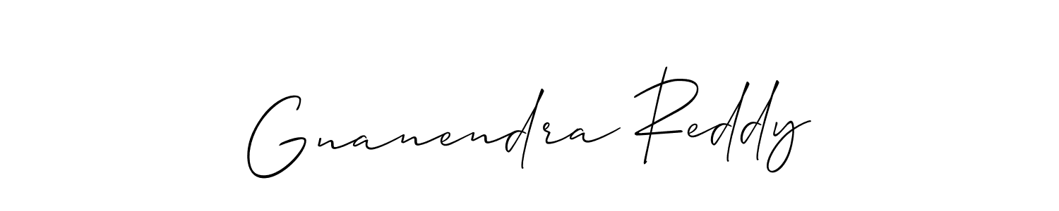 How to make Gnanendra Reddy signature? Allison_Script is a professional autograph style. Create handwritten signature for Gnanendra Reddy name. Gnanendra Reddy signature style 2 images and pictures png