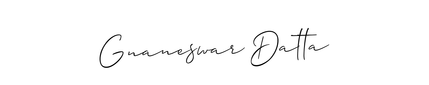 It looks lik you need a new signature style for name Gnaneswar Datta. Design unique handwritten (Allison_Script) signature with our free signature maker in just a few clicks. Gnaneswar Datta signature style 2 images and pictures png