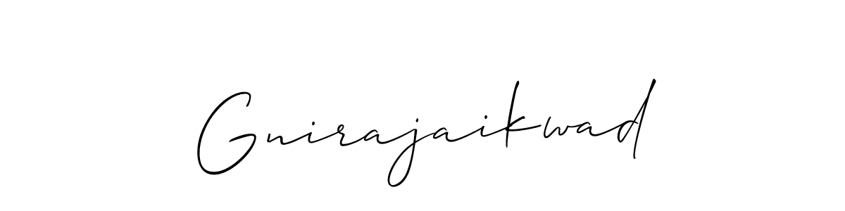 Best and Professional Signature Style for Gnirajaikwad. Allison_Script Best Signature Style Collection. Gnirajaikwad signature style 2 images and pictures png