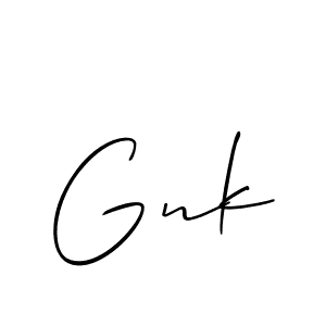 Best and Professional Signature Style for Gnk. Allison_Script Best Signature Style Collection. Gnk signature style 2 images and pictures png