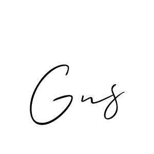 The best way (Allison_Script) to make a short signature is to pick only two or three words in your name. The name Gns include a total of six letters. For converting this name. Gns signature style 2 images and pictures png