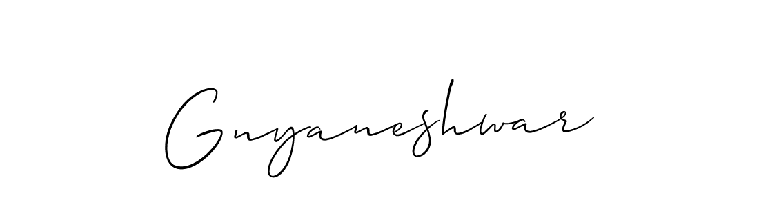Gnyaneshwar stylish signature style. Best Handwritten Sign (Allison_Script) for my name. Handwritten Signature Collection Ideas for my name Gnyaneshwar. Gnyaneshwar signature style 2 images and pictures png