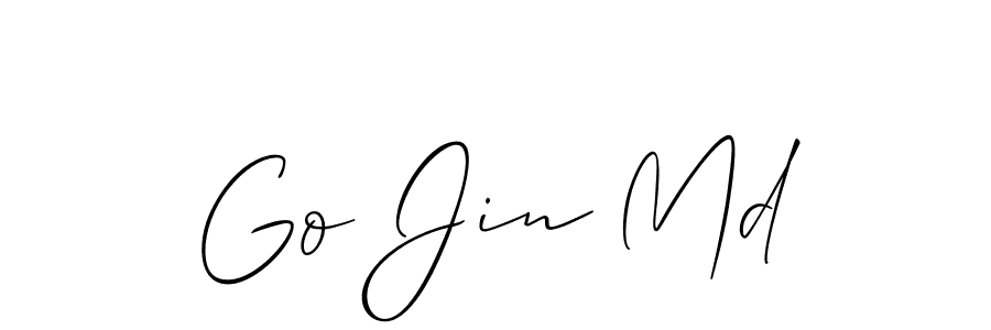 It looks lik you need a new signature style for name Go Jin Md. Design unique handwritten (Allison_Script) signature with our free signature maker in just a few clicks. Go Jin Md signature style 2 images and pictures png