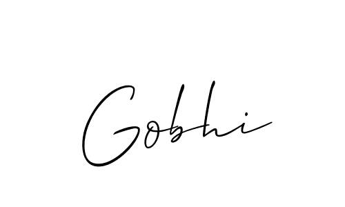 You should practise on your own different ways (Allison_Script) to write your name (Gobhi) in signature. don't let someone else do it for you. Gobhi signature style 2 images and pictures png