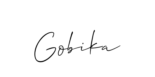 Best and Professional Signature Style for Gobika. Allison_Script Best Signature Style Collection. Gobika signature style 2 images and pictures png