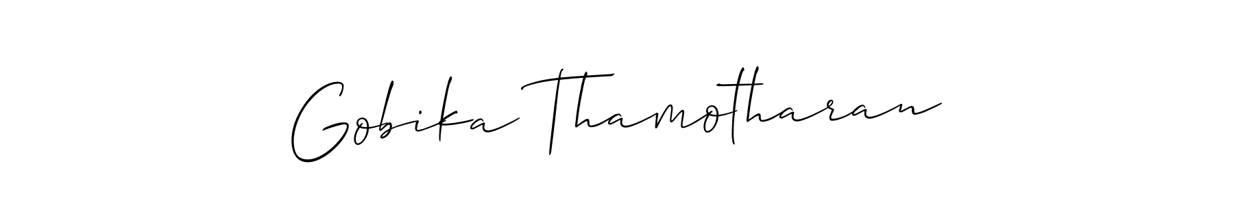 You can use this online signature creator to create a handwritten signature for the name Gobika Thamotharan. This is the best online autograph maker. Gobika Thamotharan signature style 2 images and pictures png