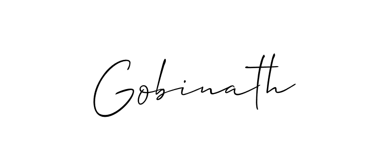 if you are searching for the best signature style for your name Gobinath. so please give up your signature search. here we have designed multiple signature styles  using Allison_Script. Gobinath signature style 2 images and pictures png