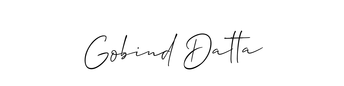 This is the best signature style for the Gobind Datta name. Also you like these signature font (Allison_Script). Mix name signature. Gobind Datta signature style 2 images and pictures png