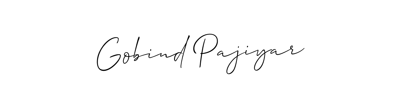 You can use this online signature creator to create a handwritten signature for the name Gobind Pajiyar. This is the best online autograph maker. Gobind Pajiyar signature style 2 images and pictures png