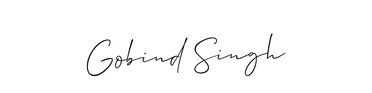 How to make Gobind Singh name signature. Use Allison_Script style for creating short signs online. This is the latest handwritten sign. Gobind Singh signature style 2 images and pictures png