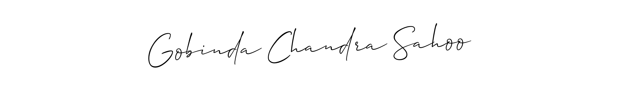 Design your own signature with our free online signature maker. With this signature software, you can create a handwritten (Allison_Script) signature for name Gobinda Chandra Sahoo. Gobinda Chandra Sahoo signature style 2 images and pictures png