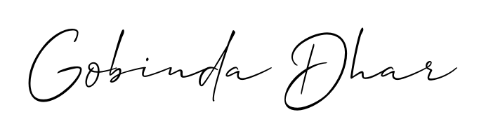 Elevate your brand with a stunning Gobinda Dhar eSignature. The Allison_Script style provides a balanced, flowing aesthetic for everyday signing. Gobinda Dhar signature style 2 images and pictures png