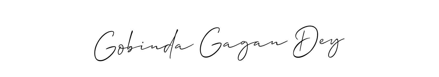 Create a beautiful signature design for name Gobinda Gagan Dey. With this signature (Allison_Script) fonts, you can make a handwritten signature for free. Gobinda Gagan Dey signature style 2 images and pictures png