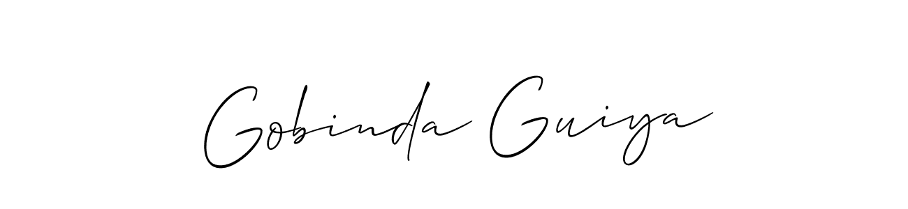 Best and Professional Signature Style for Gobinda Guiya. Allison_Script Best Signature Style Collection. Gobinda Guiya signature style 2 images and pictures png