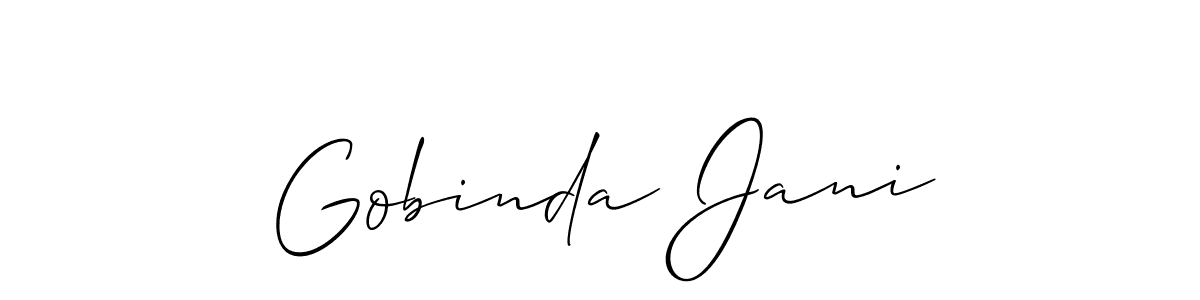 You can use this online signature creator to create a handwritten signature for the name Gobinda Jani. This is the best online autograph maker. Gobinda Jani signature style 2 images and pictures png