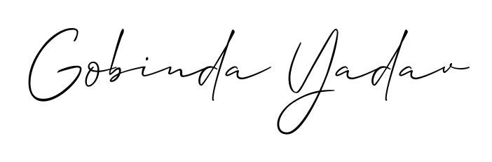 Practice writing Gobinda Yadav with the flow of Allison_Script lettering. A fantastic source of inspiration for developing your personal signature style. Gobinda Yadav signature style 2 images and pictures png