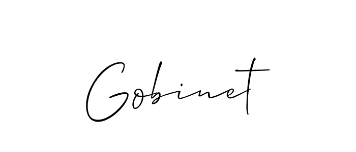Use a signature maker to create a handwritten signature online. With this signature software, you can design (Allison_Script) your own signature for name Gobinet. Gobinet signature style 2 images and pictures png
