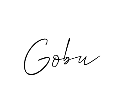 It looks lik you need a new signature style for name Gobu. Design unique handwritten (Allison_Script) signature with our free signature maker in just a few clicks. Gobu signature style 2 images and pictures png