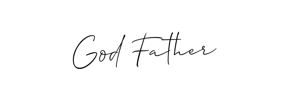 It looks lik you need a new signature style for name God Father. Design unique handwritten (Allison_Script) signature with our free signature maker in just a few clicks. God Father signature style 2 images and pictures png