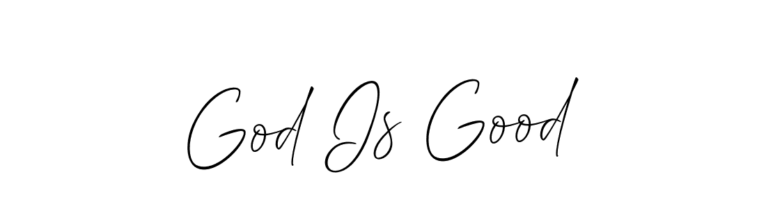 The best way (Allison_Script) to make a short signature is to pick only two or three words in your name. The name God Is Good include a total of six letters. For converting this name. God Is Good signature style 2 images and pictures png