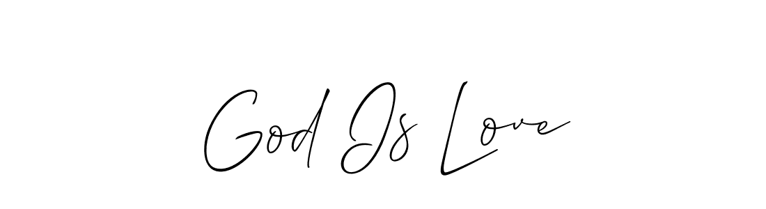 It looks lik you need a new signature style for name God Is Love. Design unique handwritten (Allison_Script) signature with our free signature maker in just a few clicks. God Is Love signature style 2 images and pictures png