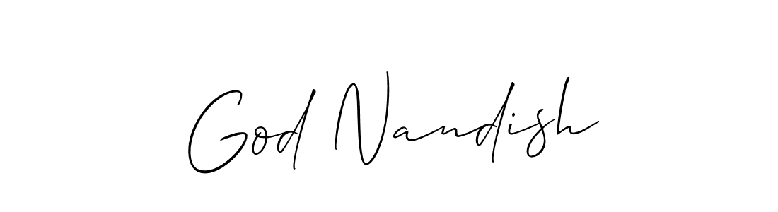 See photos of God Nandish official signature by Spectra . Check more albums & portfolios. Read reviews & check more about Allison_Script font. God Nandish signature style 2 images and pictures png