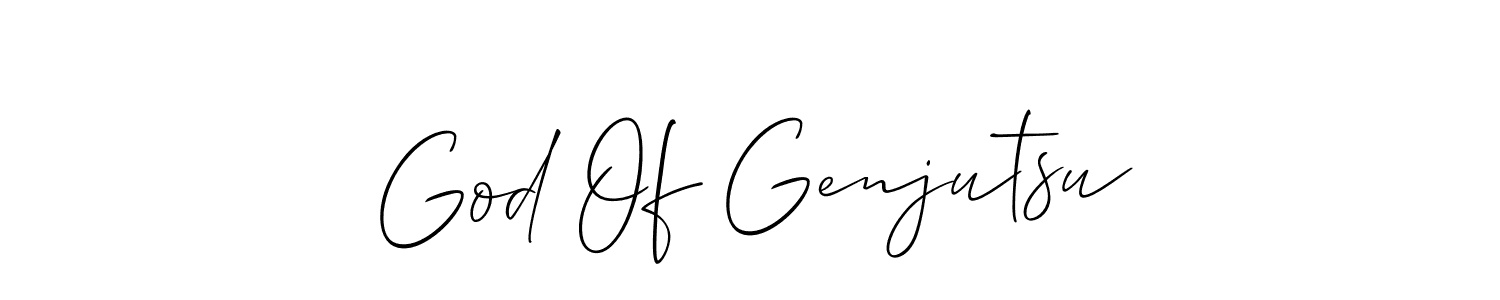 God Of Genjutsu stylish signature style. Best Handwritten Sign (Allison_Script) for my name. Handwritten Signature Collection Ideas for my name God Of Genjutsu. God Of Genjutsu signature style 2 images and pictures png