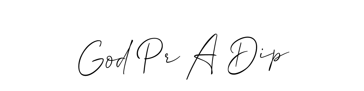 Once you've used our free online signature maker to create your best signature Allison_Script style, it's time to enjoy all of the benefits that God Pr A Dip name signing documents. God Pr A Dip signature style 2 images and pictures png