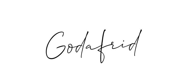 Make a beautiful signature design for name Godafrid. Use this online signature maker to create a handwritten signature for free. Godafrid signature style 2 images and pictures png