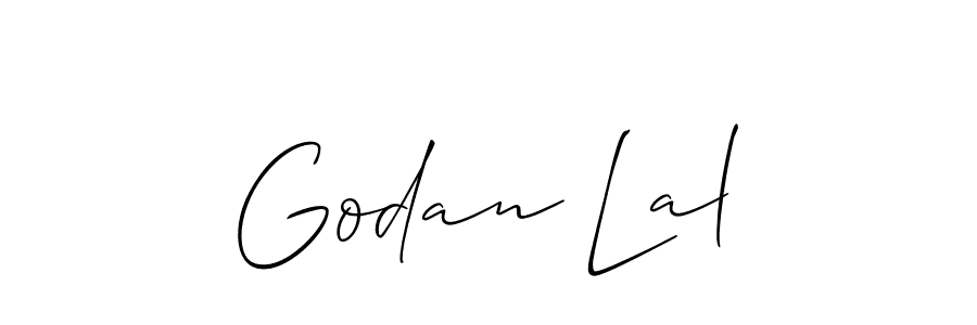 How to make Godan Lal signature? Allison_Script is a professional autograph style. Create handwritten signature for Godan Lal name. Godan Lal signature style 2 images and pictures png