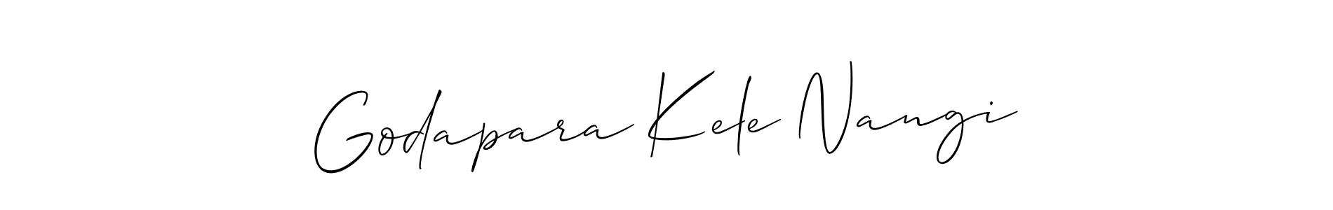 Check out images of Autograph of Godapara Kele Nangi name. Actor Godapara Kele Nangi Signature Style. Allison_Script is a professional sign style online. Godapara Kele Nangi signature style 2 images and pictures png